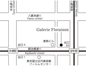 京橋のギャラリーフロレゾンの地図